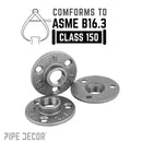 1/2 in. Black Mini Flange