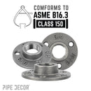 3/4 in. Black Mini Flange