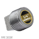 1/4 in. Black Plug