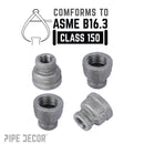 1 in. x 1/2 in. Black Reducing Coupling