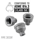 1 in. x 1/4 in. Black Reducing Coupling