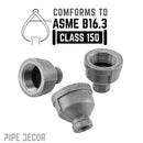 1 in. x 1/4 in. Black Reducing Coupling