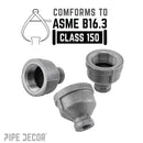 2 in. x 1/2 in. Black Reducing Coupling