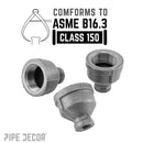2 in. x 3/4 in. Black Reducing Coupling