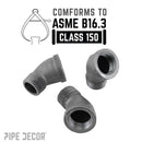 1/4 in. Black 45 Degree Street Elbow