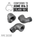 1 in. Black 90 Degree Street Elbow