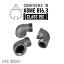 2 in. Black 90 Degree Street Elbow