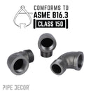 3/4 in. Black 90 Degree Street Elbow