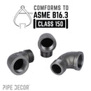 3/4 in. Black 90 Degree Street Elbow