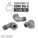 3/8 in. Black 90 Degree Street Elbow