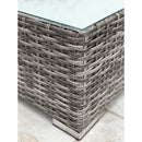 6 Person Wicker Seating Group With Premium Cushions - Gray Mix