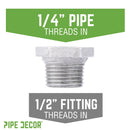 1/2 in. x 1/4 in. Galvanized Iron Bushing