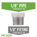 1/2 in. x 1/8 in. Galvanized Iron Bushing