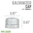 1/4 in. Galvanized Iron Cap