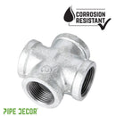 1 in. Galvanized Iron Cross