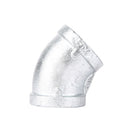 1 1/2 in.  Galvanized Iron 45 Degree Elbow