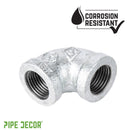 1/2 in. Galvanized Iron 90 Degree Elbow