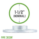 1 1/2 in. Galvanized Iron Floor Flange