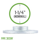 1 1/4 in.  Galvanized Iron Floor Flange