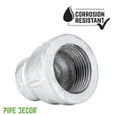 1/2 in. x 1/4 in. Galvanized Iron Reducing Coupling