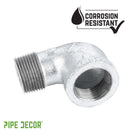 2 in. Galvanized Iron 90 Degree Street Elbow