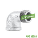 3/4 in. Galvanized Iron 90 Degree Street Elbow