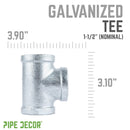 1 1/2 in. Galvanized Iron Tee