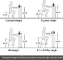 30 Inch Stacking Metal Bar Stool Indoor Outdoor Use