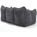 Soft beanbag chair with high resilience foam core for two people. The comfortable square recliner sofa is ideal for family members and friends engaged in games, reading, watching TV