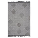 Guros - 6' X 9' Trellis Indoor / Outdoor Area Rug - White / Gray