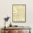 Vintage Map of Erie County, New York 1854