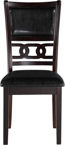 Gia Ebony Dining Chairs Set Of 2 Rubber Wood Solids