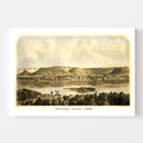 Vintage Map of Winona, Minnesota 1867