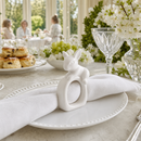 Porcelain Climbing Bunny Napkin Rings - Set of 4