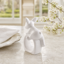 Porcelain Climbing Bunny Napkin Rings - Set of 4