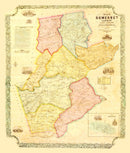 Vintage Map of Somerset County, New Jersey 1850