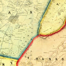 Vintage Map of Blair County, Pennsylvania 1859