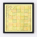 Vintage Map of Butler County, Pennsylvania 1858