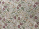Aubusson Rug 9x12, Pink Beige Light Mauve, Handmade Allover Floral Roses, Wool Flatweave Carpet 9 x 12 ft, European French Design, Elegant