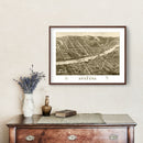 Vintage Map of Augusta, Maine 1878