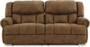 Boothbay Faux Leather 2 Seat Reclining Sofa Dark Brown