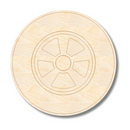 Unfinished Wood Etched Tire Shape | Paint By Line Crafts | up to 30" DIY