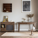 Furniture Style Multi-use Cat Litter Box House with Storage Walnut Particle Board MDF