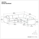 Jasmine - Handcrafted Sectional Sofa