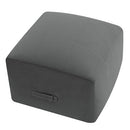 Grid Square Pouf Ottoman, 20"x20"x15"