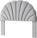 Crown Design Velvet Headboard for Elegant Bedroom Decor