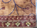 Pottery Barn Rug 5x8, Vintage Hand Tufted Carpet, Wool and Silk, Rust & Maroon