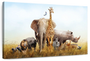 Kenyan Safari Animals Wall Art