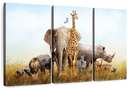 Kenyan Safari Animals Wall Art