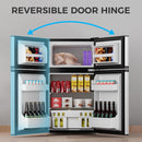 3.2 Cu.Ft Mini Fridge with Freezer, Double Door Compact Refrigerator 58087RRE0